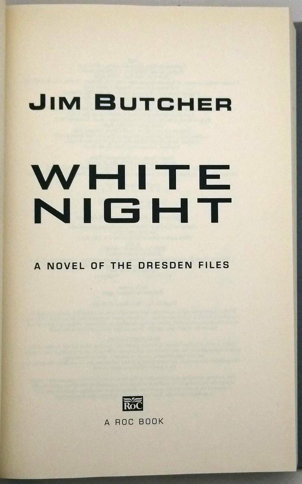 White Night (The Dresden Files #9) - Jim Butcher | 1st Edition