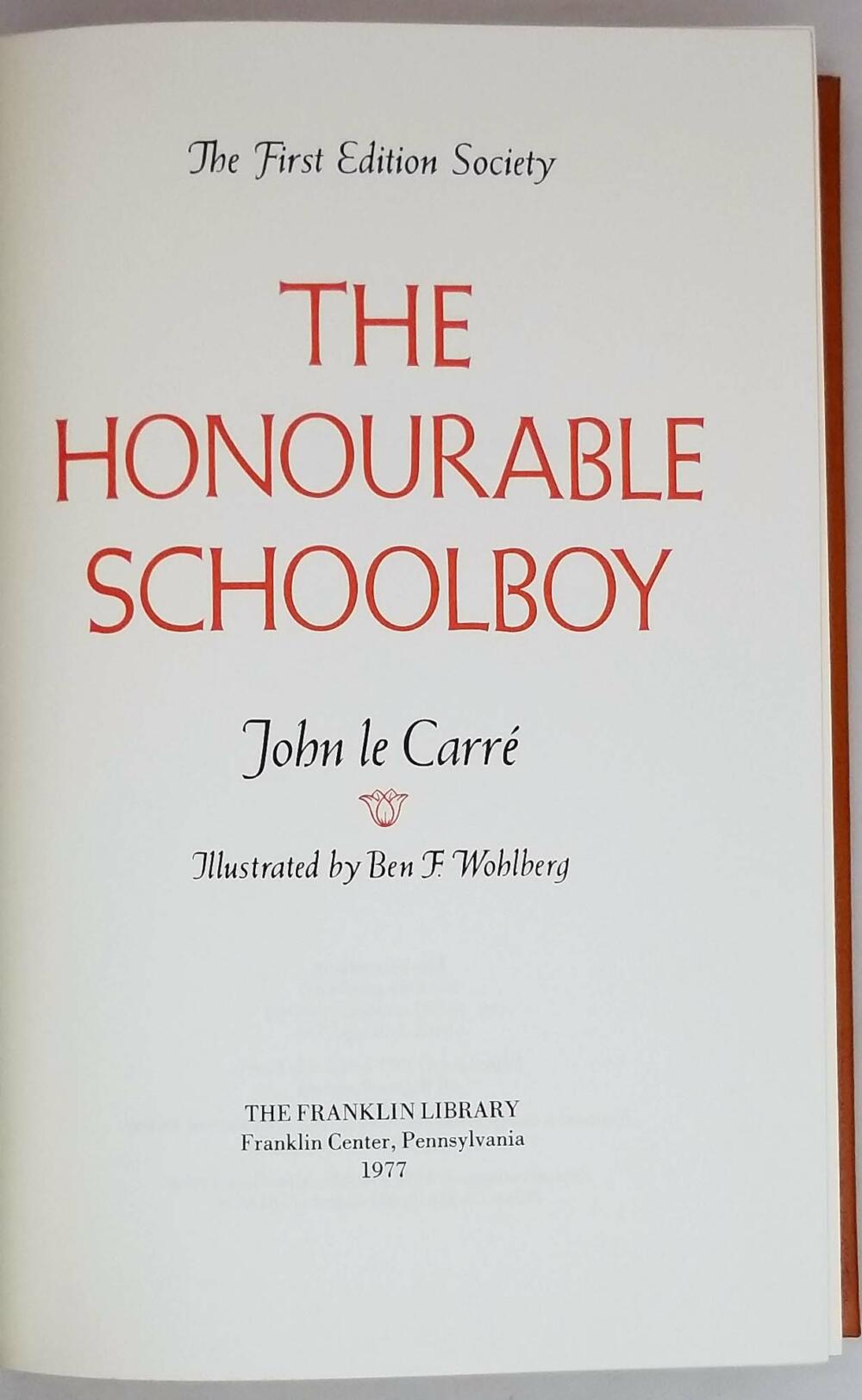 The Honourable Schoolboy - John le Carré 1977 | 1st Edition