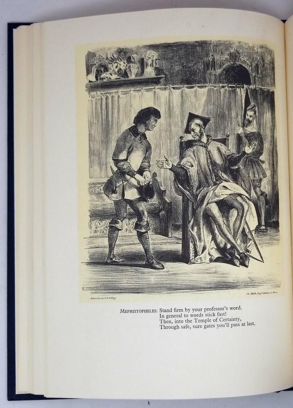 Faust - Johann Goethe 1958 (Illus. Eugene Delacroix) | Heritage Press