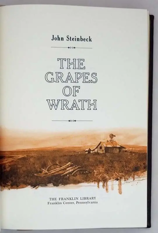 The Grapes of Wrath - John Steinbeck 1983 | Franklin Library