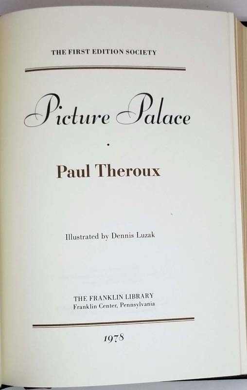 Picture Palace - Paul Theroux 1978 | 1st Edition Franklin Library