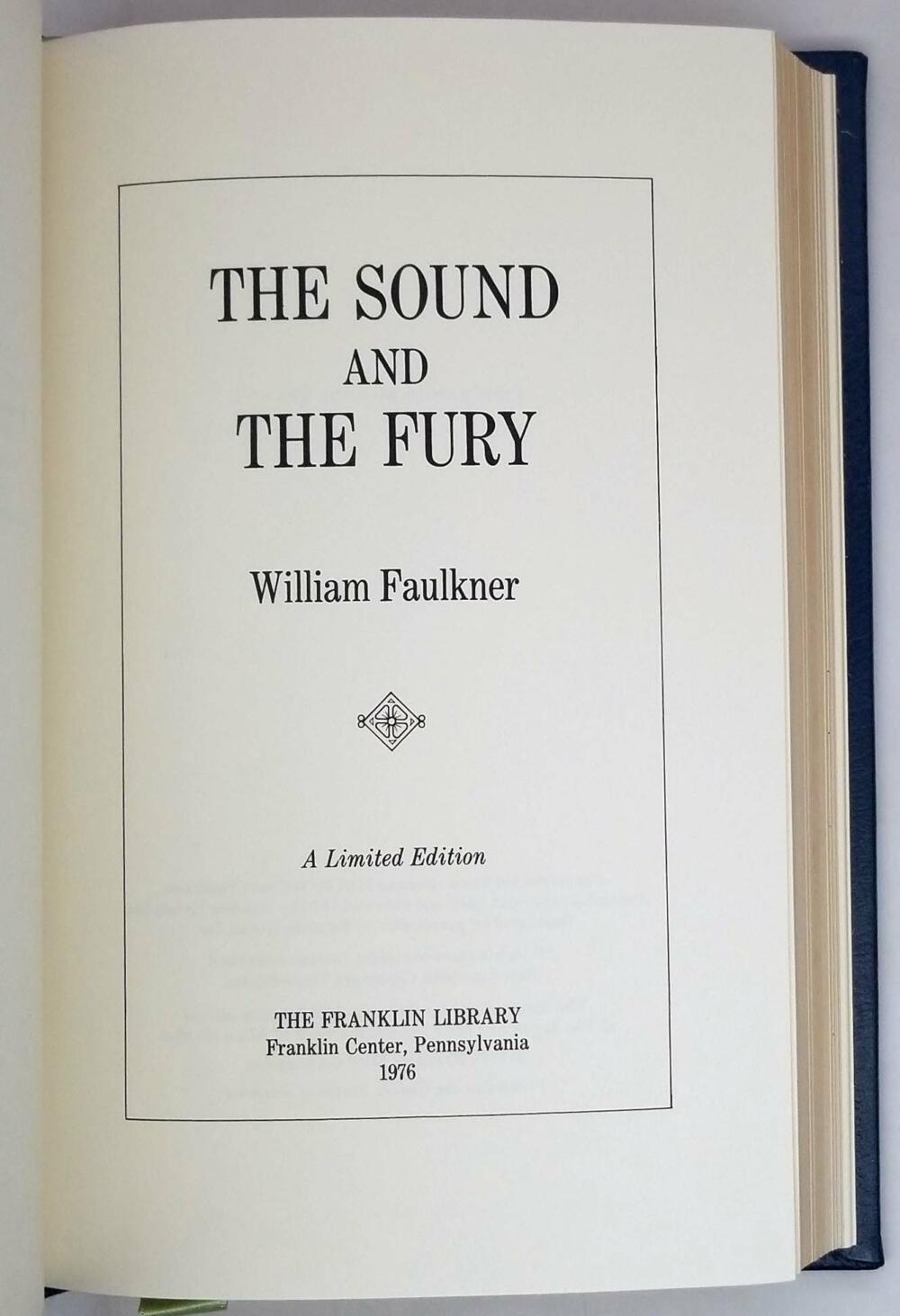 The Sound and the Fury - William Faulkner 1976 | Franklin Library