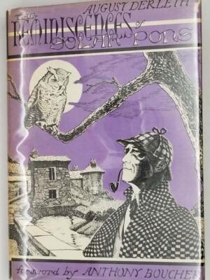 The Reminiscences of Solar Pons - August Derleth 1961 | 1st Edition SIGNED