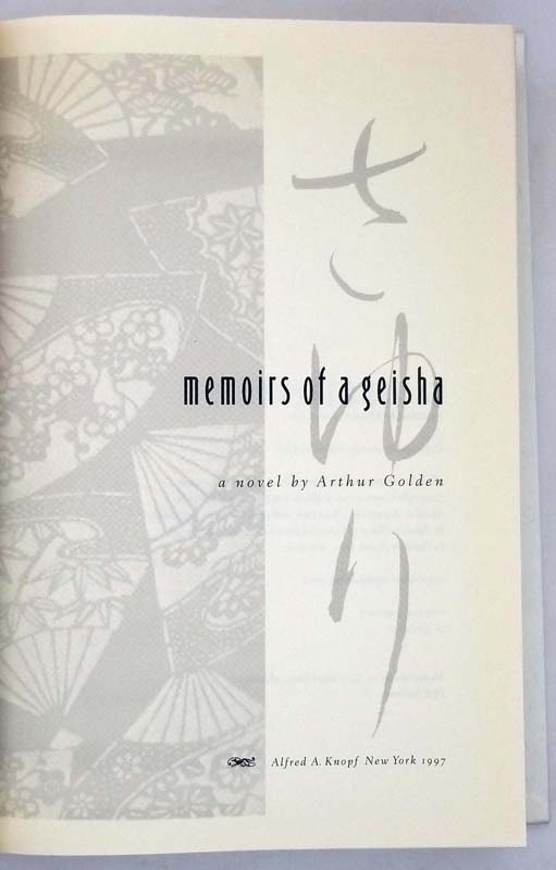 Memoirs of a Geisha - Arthur Golden 1997 | 1st Edition