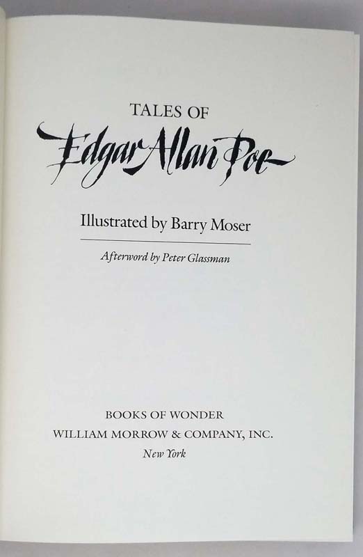 Tales of Edgar Allan Poe - Illus. Barry Moser 1991