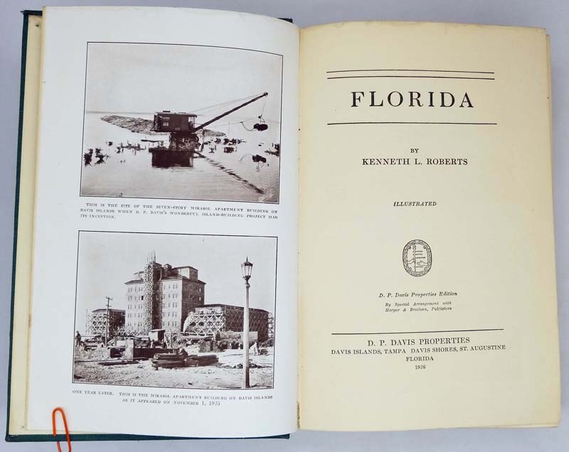 Florida (History) - Kenneth L. Roberts 1926 | 1st Edition