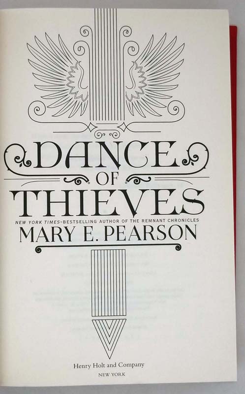 Dance of Thieves - Mary E. Pearson 2018 | 1st Edition SIGNED