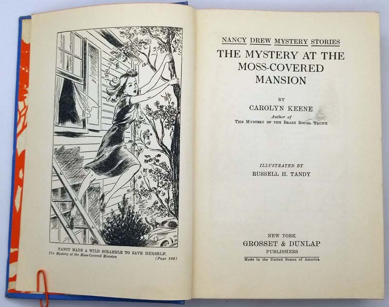 Nancy Drew - Mystery at the Moss-Covered Mansion 1941 | 1st Edition