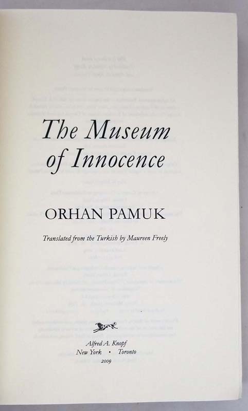 The Museum of Innocence - Orhan Pamuk 2009 | 1st Edition