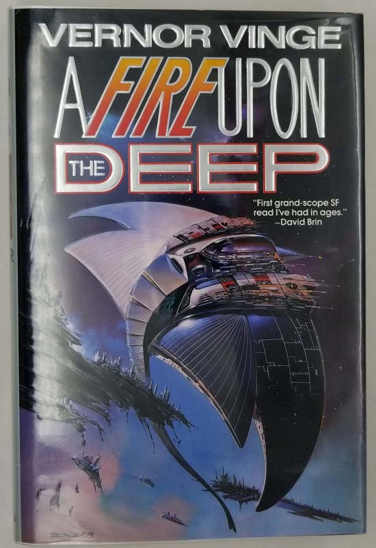 A Fire Upon The Deep - Vernor Vinge 1992, 1st Edition