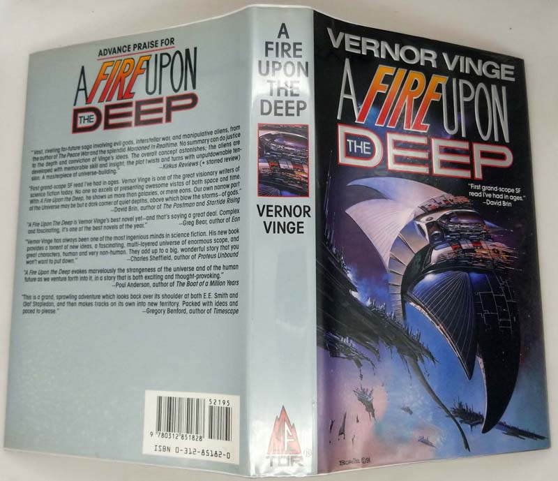 A Fire Upon The Deep - Vernor Vinge 1992 | 1st Edition