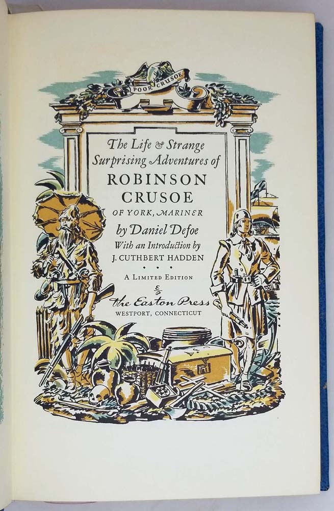 Robinson Crusoe - Daniel Defoe 1976 | Easton Press