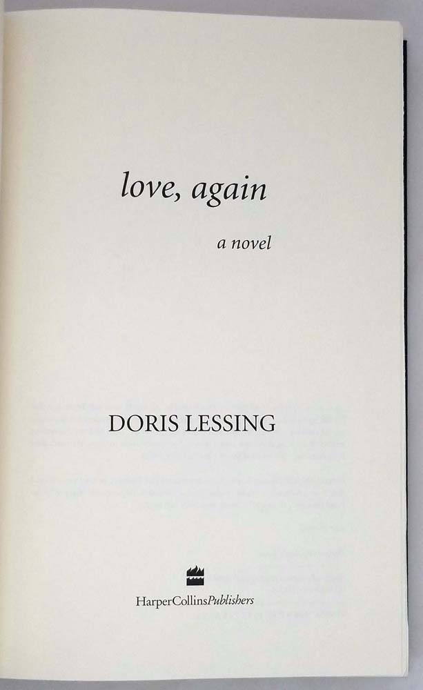 Love, Again - Doris May Lessing 1995 | 1st Edition ARC Proof