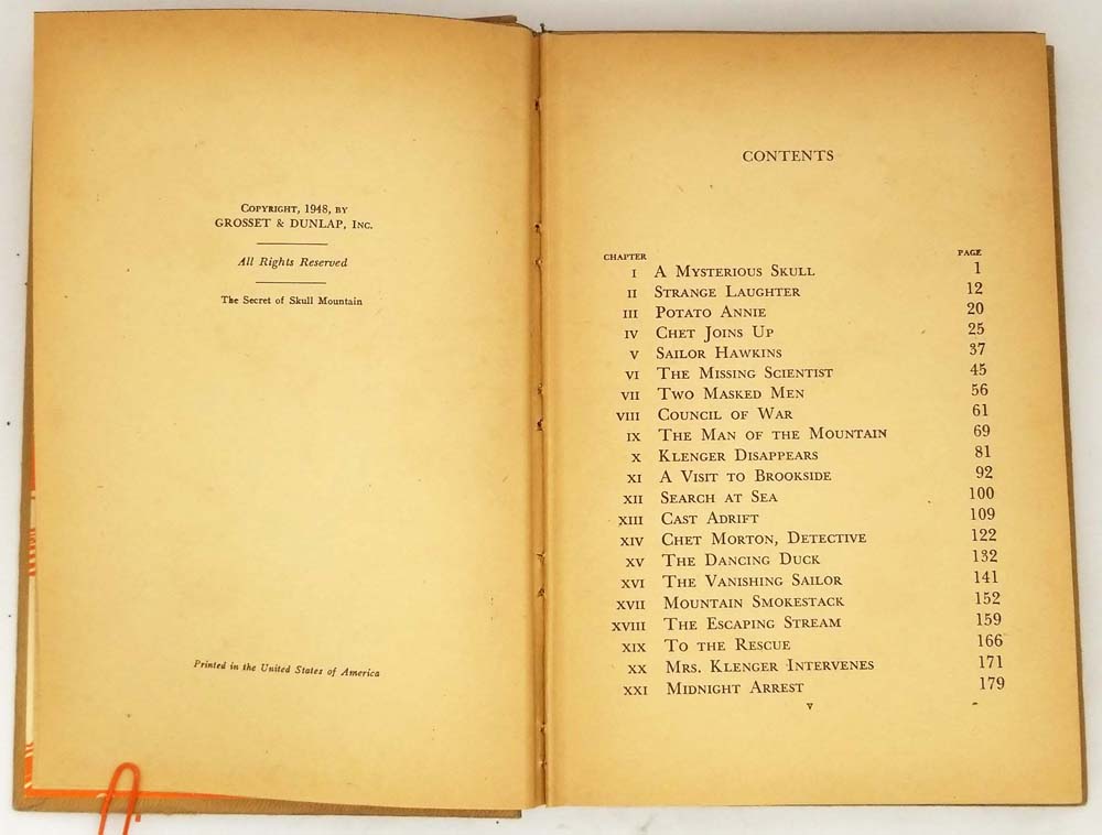 Hardy Boys - Secret of the Skull Mountain - Franklin Dixon 1948 | 1st Edition