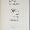 When We Were Orphans - Kazuo Ishiguro 2000 | 1st Edition