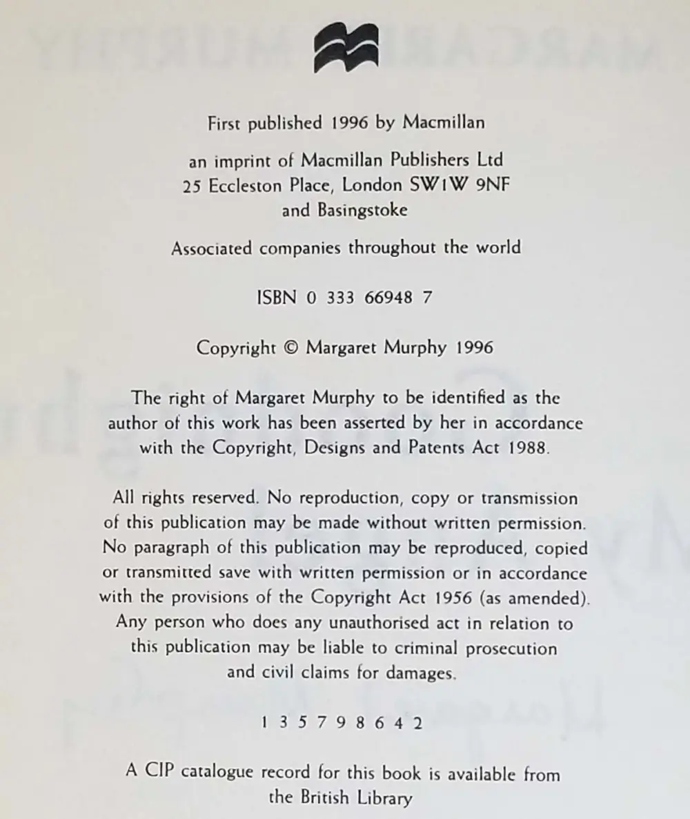 Goodnight, My Angel - Margaret Murphy 1996 | 1st Edition SIGNED