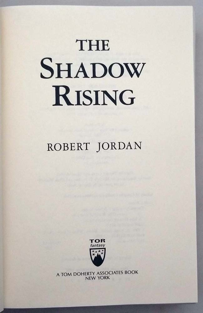 The Shadow Rising - Robert Jordan 1992 | 1st Edition