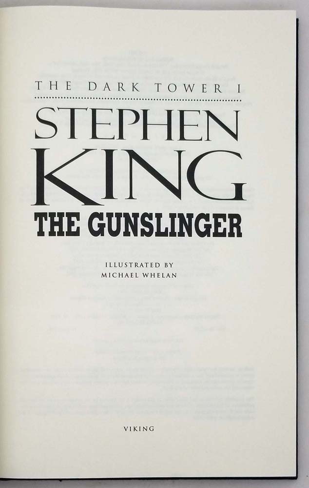 The Gunslinger - Stephen King 2003 | 1st Edition