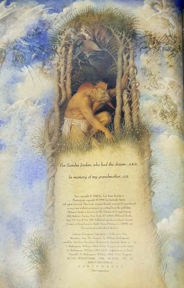 The Tempest - William Shakespeare (Gennady Spirin Illus) 1996