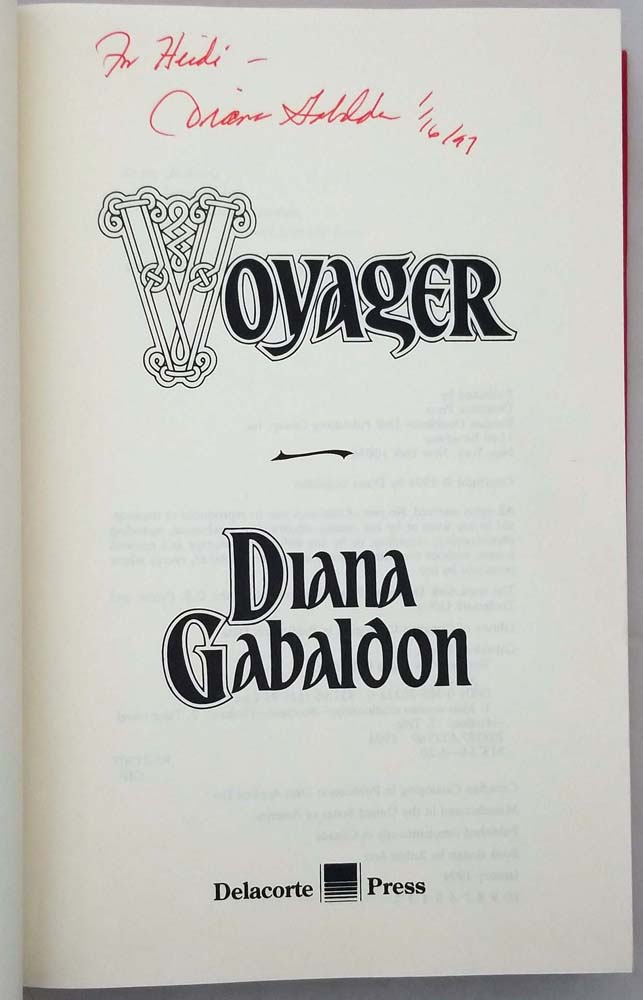 Voyager - Diana Gabaldon 1994 | SIGNED