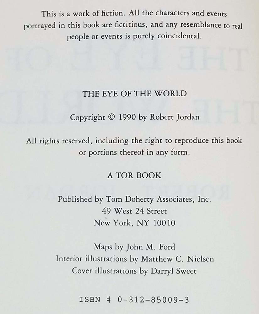 Eye of the World - Robert Jordan 1990