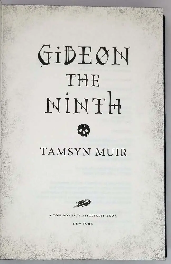 Gideon the Ninth - Tamsyn Muir 2019 | 1st Edition