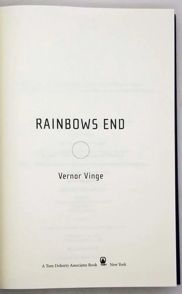 Rainbows End - Vernor Vinge 2006 | 1st Edition