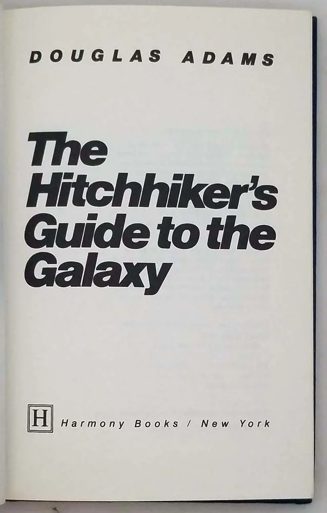 Hitchhiker's Guide to the Galaxy - Douglas Adams 1979 | 1st Edition