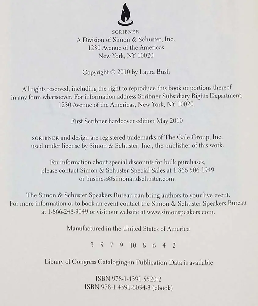 Spoken from the Heart - Laura Bush 2010 | SIGNED