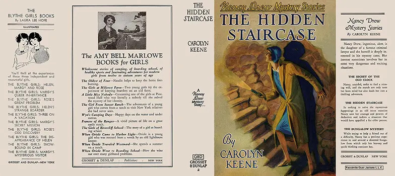 First edition DJ for Nancy Drew 02 - Hidden Staircase 1930A-1