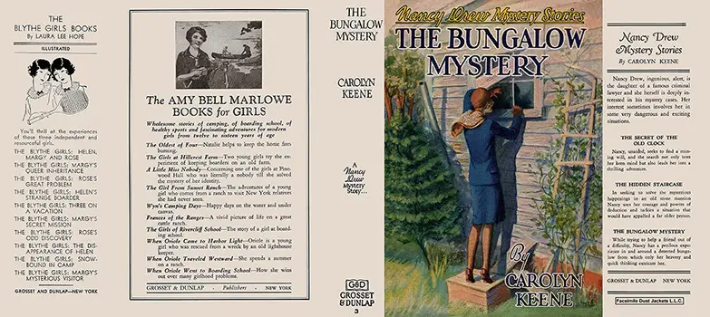Nancy Drew #03 Bungalow Mystery Nancy Drew #03 Bungalow Mystery Dust Jacket #