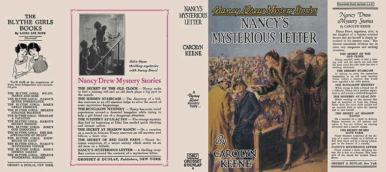 Nancy Drew #8 Nancy's Mysterious Letter - First Edition Identification Guide Nancy Drew 08 Nancy's Mysterious Letter 1932A-1