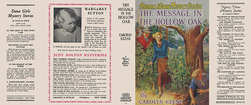 Nancy Drew 12 Message In The Hollow Oak 1935A-1