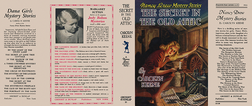 Nancy Drew 21 Secret In The Old Attic 1944A-1