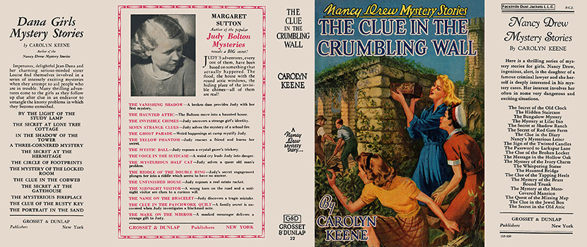 Nancy Drew 22 Clue In The Crumbling Wall 1945A-1