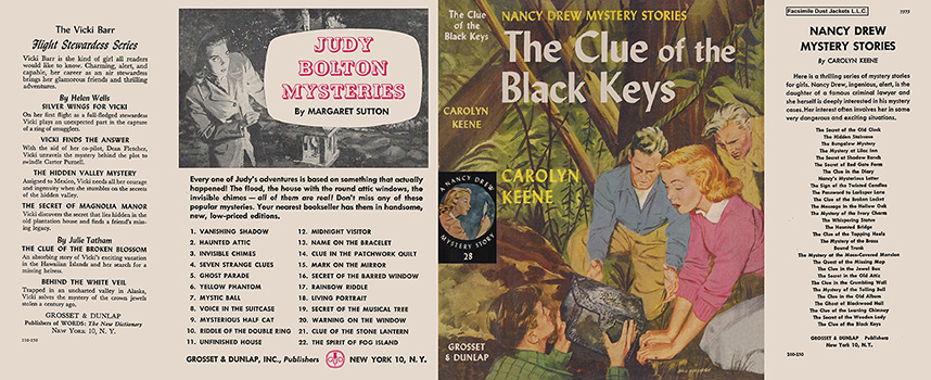 Nancy Drew 28 Clue Of The Black Keys 1951A-1