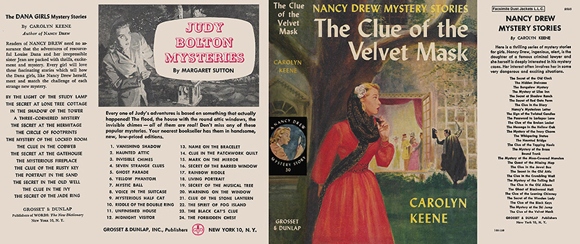Nancy Drew 30 Clue Of The Velvet Mask 1953A 1