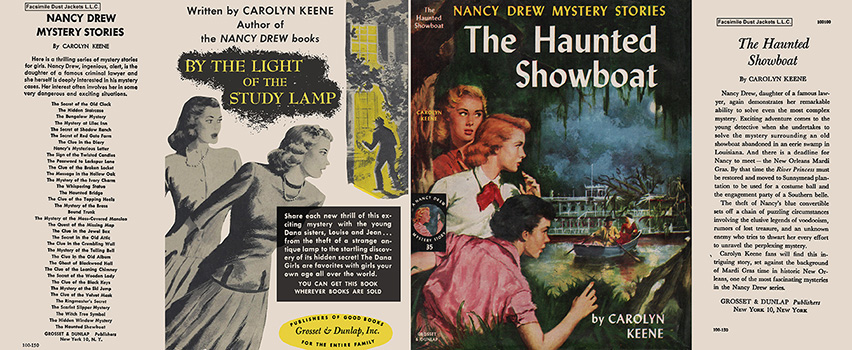 Nancy Drew 35 Haunted Showboat 1958A-1