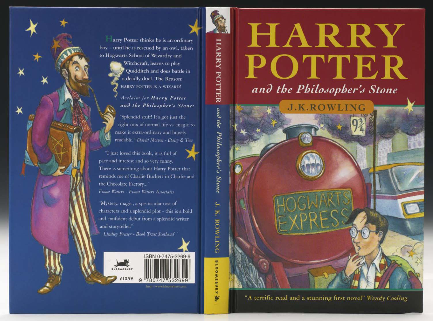 J. K. Rowling - Philosophers Stone 1997  -True First UK Edition