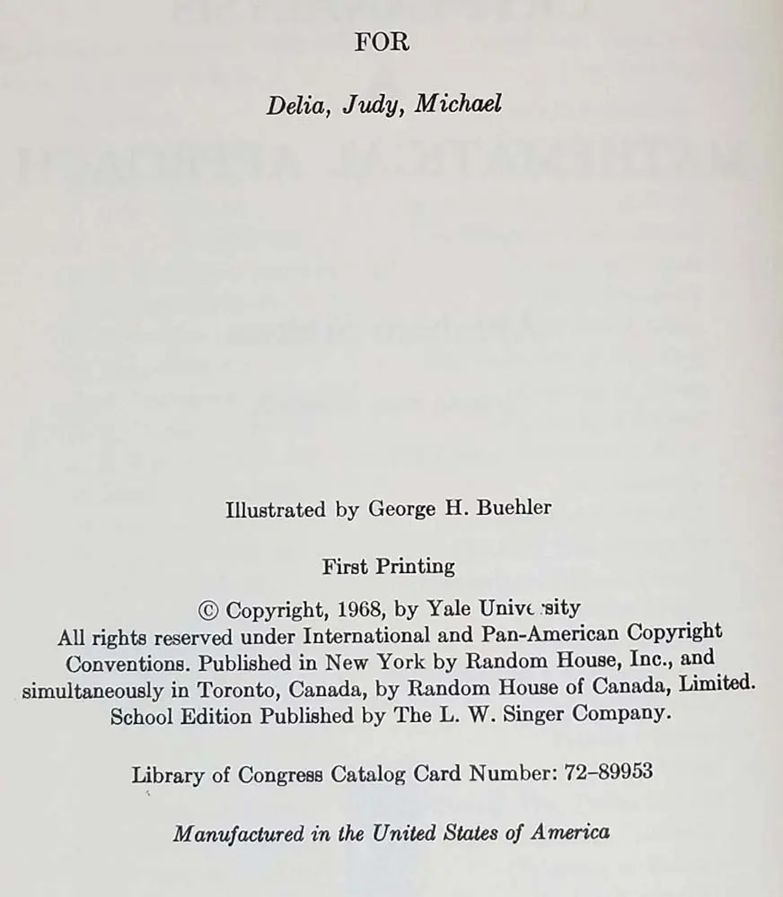 Elementary Cryptanalysis - Abraham Sinkov 1968 | 1st Edition