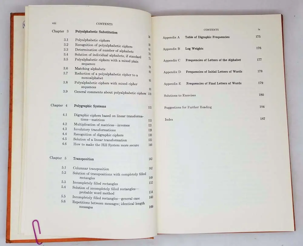 Elementary Cryptanalysis - Abraham Sinkov 1968 | 1st Edition