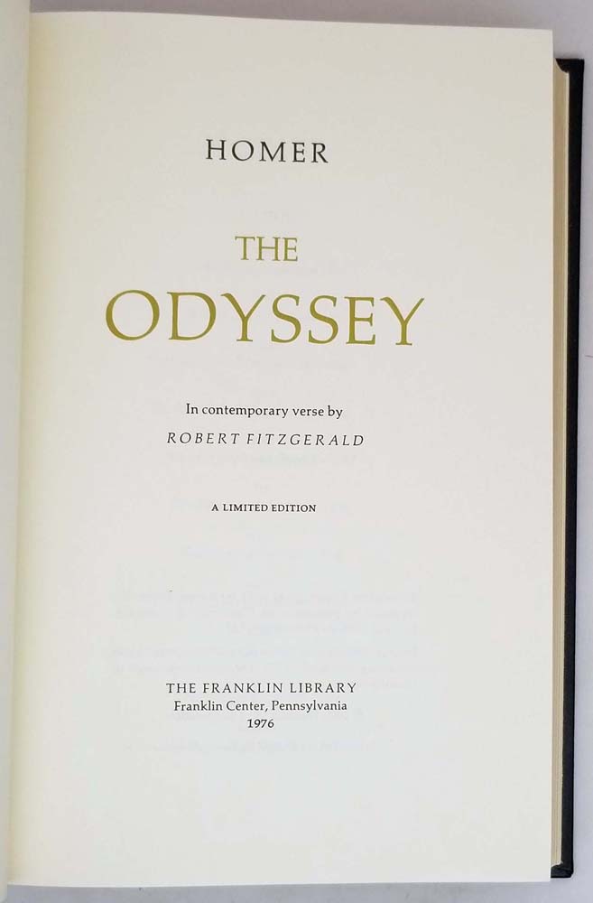 The Odyssey - Homer 1976 | Franklin Library