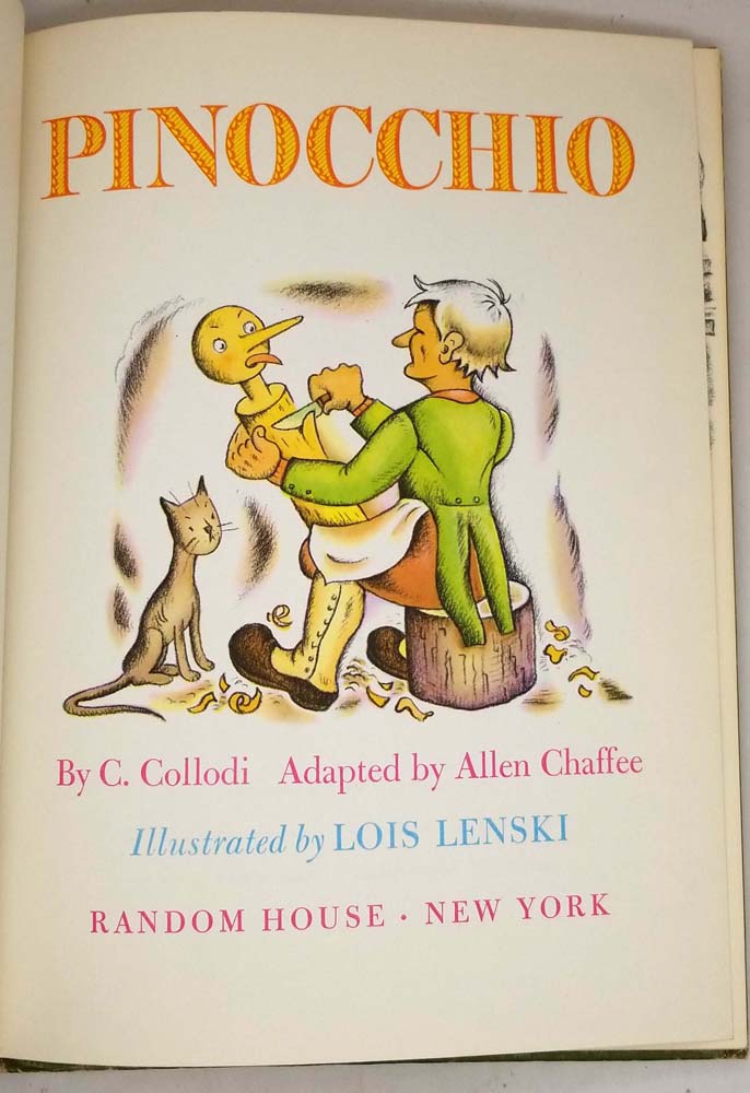 Pinocchio - C. Collodi (Lois Lenski Illus.) 1946 | 1st Edition