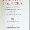 Analects of Confucius - Lionel Giles | Easton Press 1976