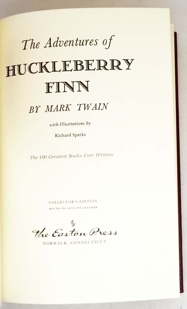 Adventures of Huckleberry Finn - Mark Twain | Easton Press 1981