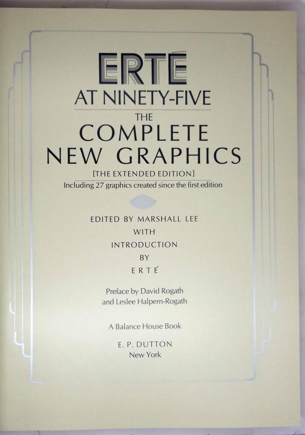 Erte at Ninety-Five: The Complete New Graphics, Extended Edition 1988