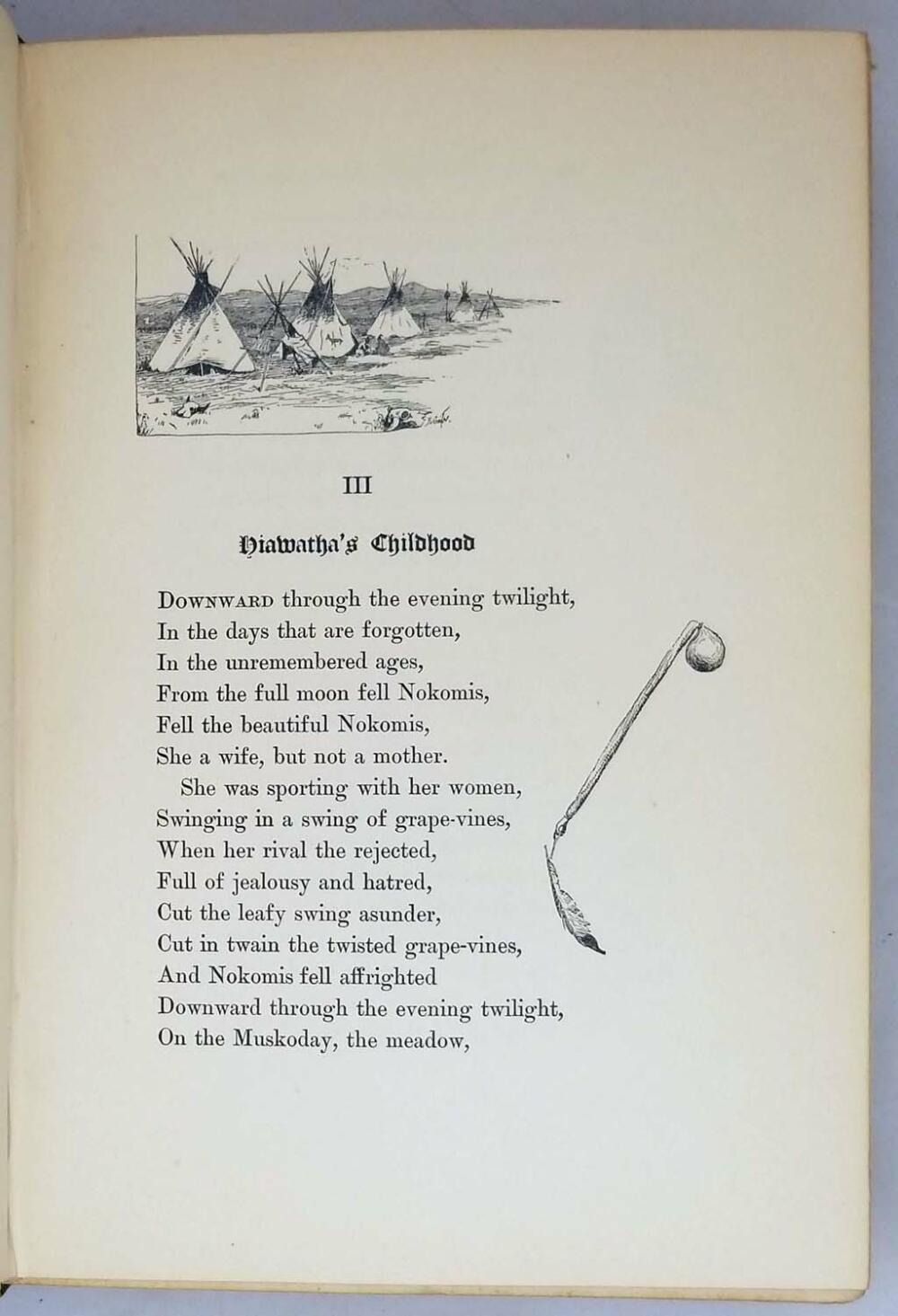 Song of Hiawatha - Henry Wadsworth Longfellow 1891 (Illus. Frederic Remington) | 1st Edition