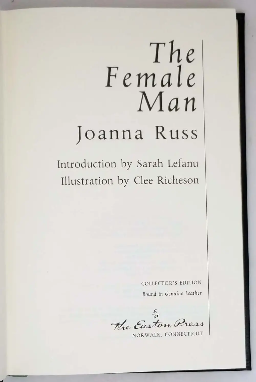The Female Man - Joanna Russ 1994 | Easton Press