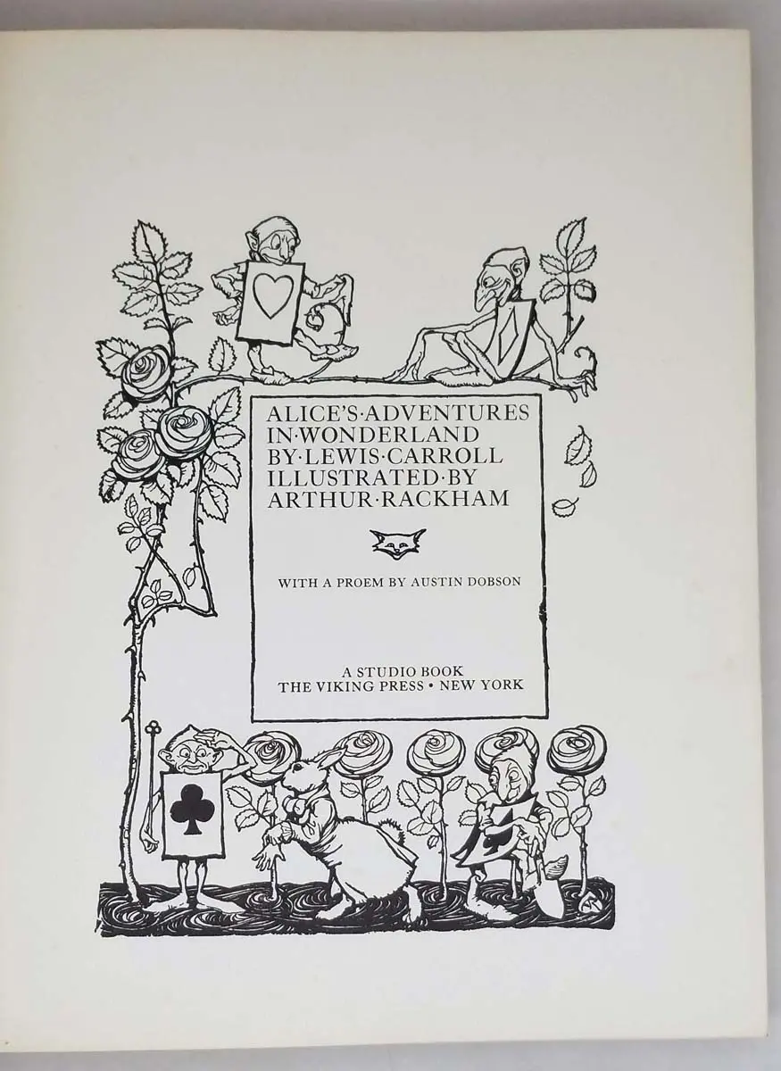 Alice's Adventures in Wonderland - Illus. Arthur Rackham 1975