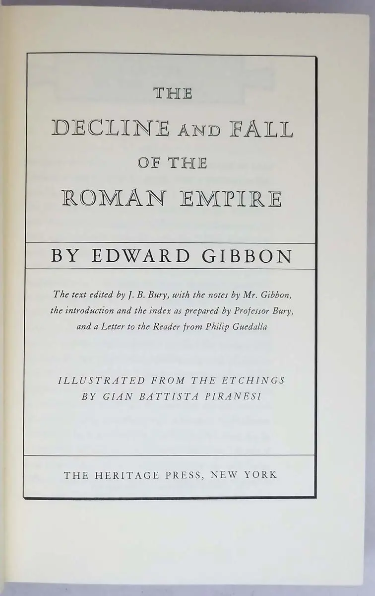 Decline and Fall of the Roman Empire - Edward Gibbon 1946 | Heritage Press